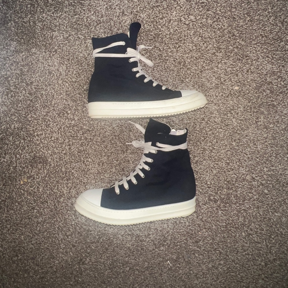 Hi top Rick Owens Black Milk